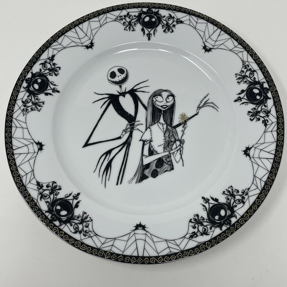 Nightmare Before Christmas‎ Jack & Sally Zrike 10.5″ Decorative Dinner Plate